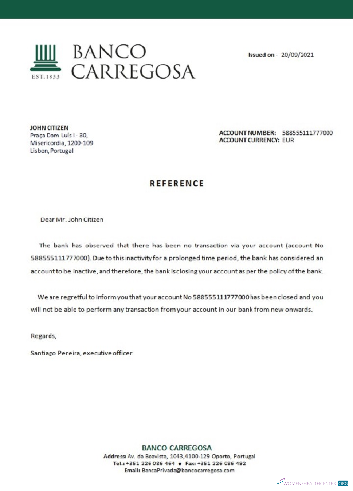 Download Portugal Banco Carregosa closure reference Photoshop template